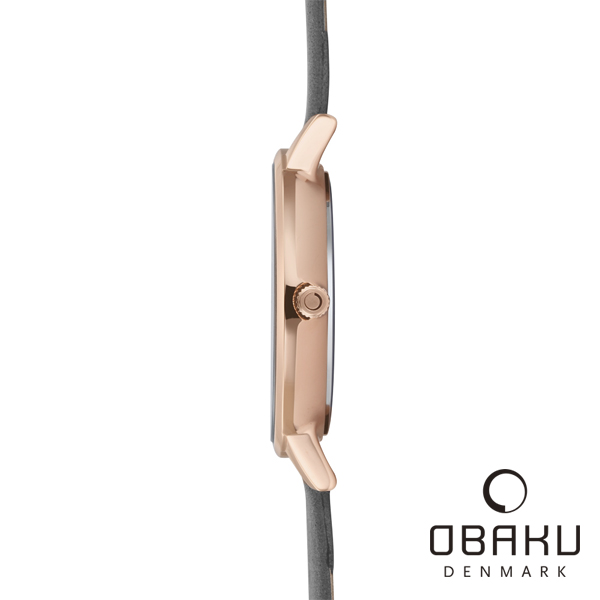 OBAKU 優閒午後氣質皮帶女錶(V209LXVJRJ)-34mm