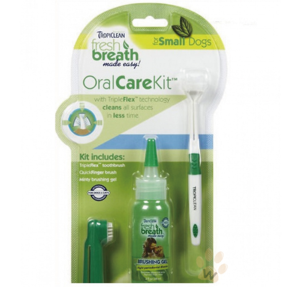 美國Fresh breath《鮮呼吸．中大型犬寵物專用潔牙凝膠+牙刷組》1入組