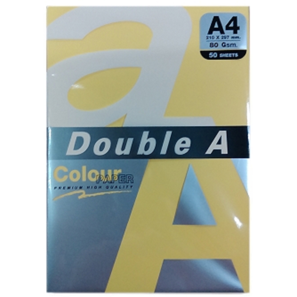 Double A 粉橘 彩色影印紙 80磅 A4 50入 [滿額出貨]