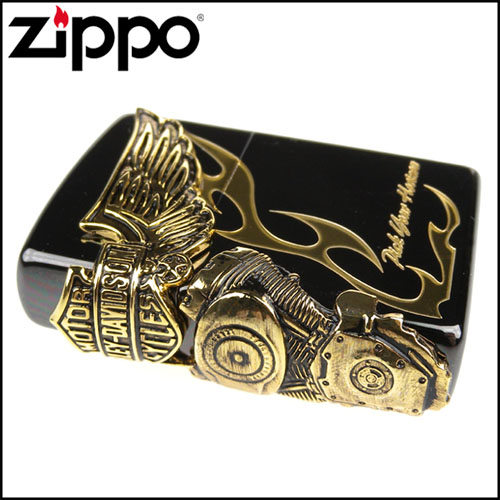 【ZIPPO】日系~Harley-Davidson-哈雷-離子噴鍍表面加工打火機-金