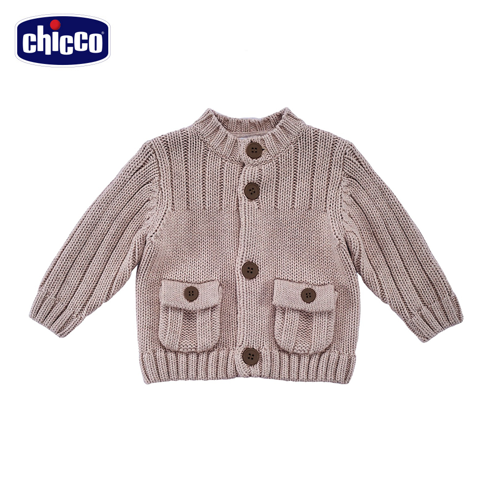 chicco極地熊針織外套-卡其(12個月-18個月)