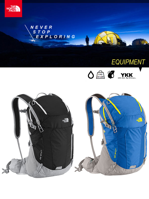 The North Face 22L 輕量專業登山背包航海藍/能量黃| Yahoo奇摩購物中心