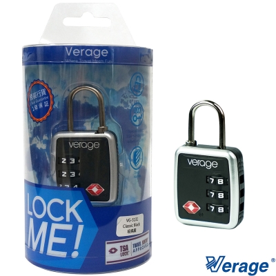 Verage維麗杰 時尚系列TSA海關密碼鎖(黑)