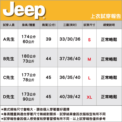 Jeep 純棉T恤