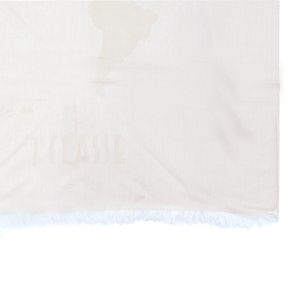 Alviero Martini 義大利地圖 水洗感地圖絲巾-杏(80X180)