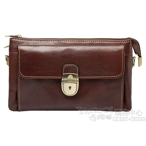 TONY PEROTTI 公牛皮手拿包 經典ITALICO系列 #9313G (咖啡色)