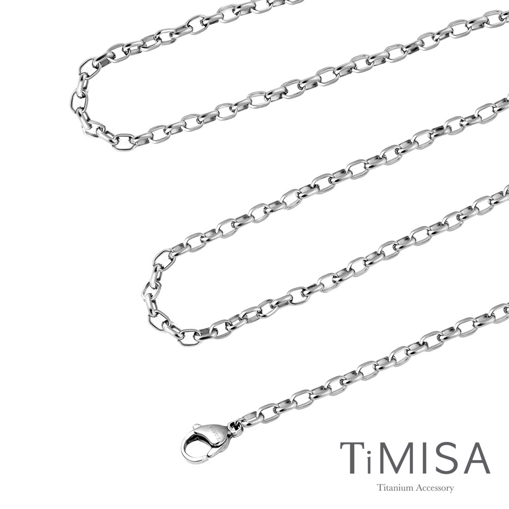 TiMISA《動感(M)》純鈦項鍊