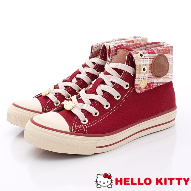 Hello Kitty-凱蒂勛章休閒款-NI13045紅(女段)