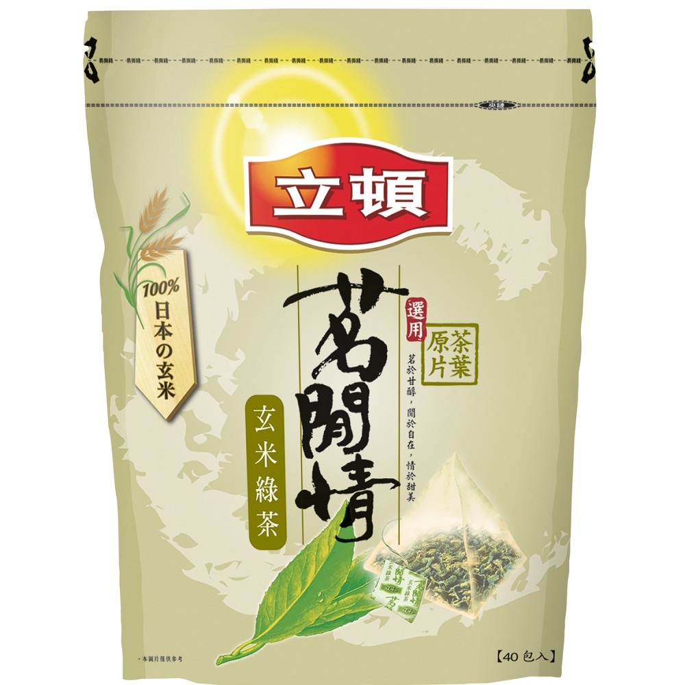 立頓 茗閒情-玄米綠茶(40入/袋)