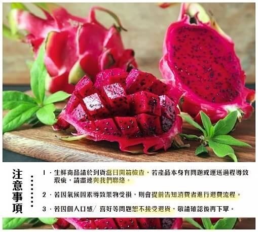 【天天果園】台灣高山紅肉火龍果原裝箱10斤(約10-12顆/箱)