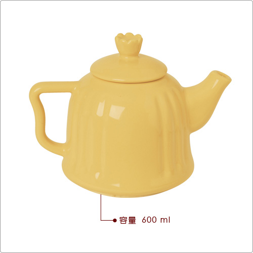 EXCELSA Chic陶製茶壺(奶油黃0.6L)