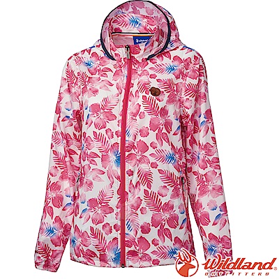 Wildland 荒野 0A61983-28珍珠粉 女時尚輕薄印花外套
