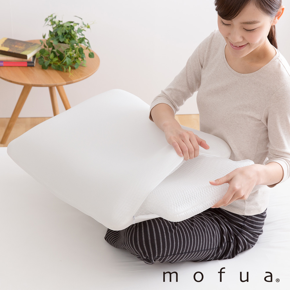 【Niceday】mofua 自由高度3D透氣枕 (白色)