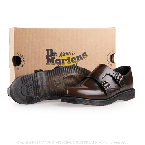 (女) Dr.Martens PANDORA 經典雙側扣孟克鞋*咖啡