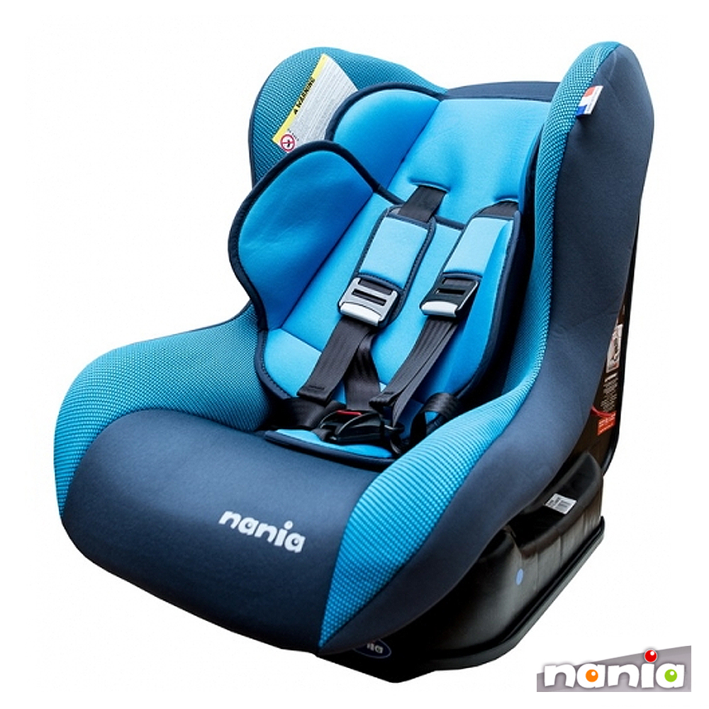 NANIA納尼亞FB00278 0~4歲安全汽座 寶格紋藍