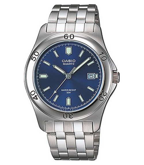 CASIO 世界城市新風範指針錶(MTP-1213A-2A)-藍/38mm