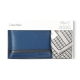 Calvin Klein 防刮拼接皮革短夾格紋帕巾禮盒-藍色 product thumbnail 1