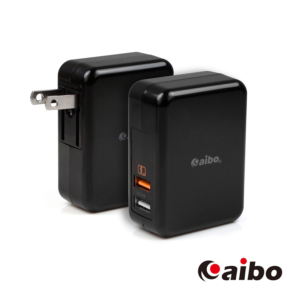 aibo QC2.0 智能5V/9V/12V 雙USB快速充電器