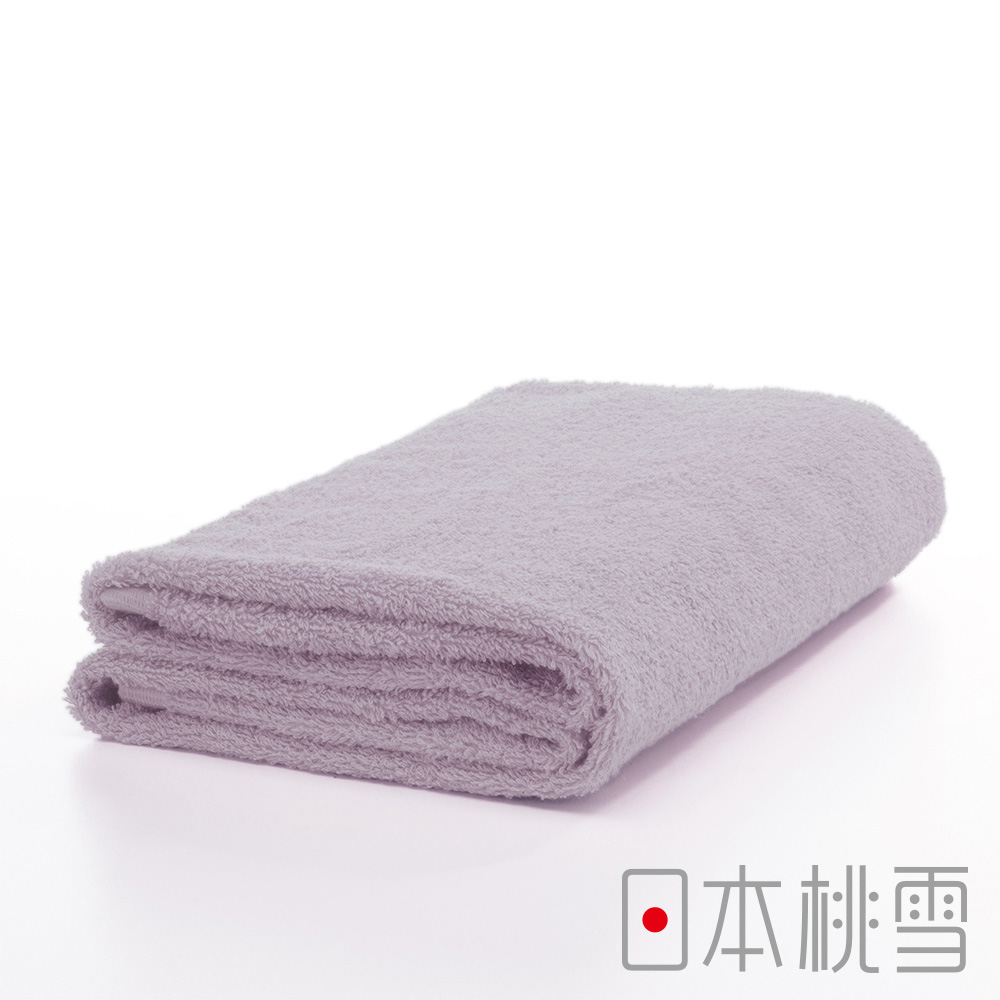 日本桃雪精梳棉飯店浴巾(粉紫)