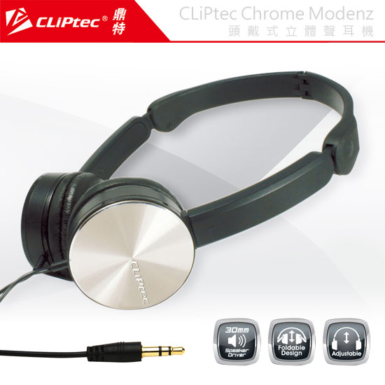 CLiPtec Chrome Modenz 頭戴式立體聲耳機