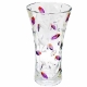 Beauti-Eagle水晶玻璃紫色彩色樹葉花瓶(612113MZ) product thumbnail 1