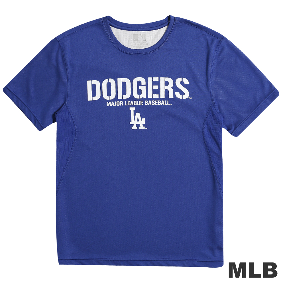 MLB-洛杉磯道奇隊圓領舒適T恤-藍(男)