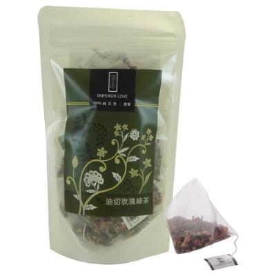 《泰山御奉》油切玫瑰綠茶-補充包(16入裝)