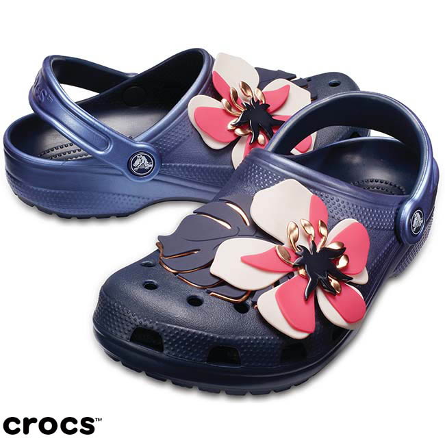 Crocs 卡駱馳 (中性鞋) 經典花朵克駱格 205248-410