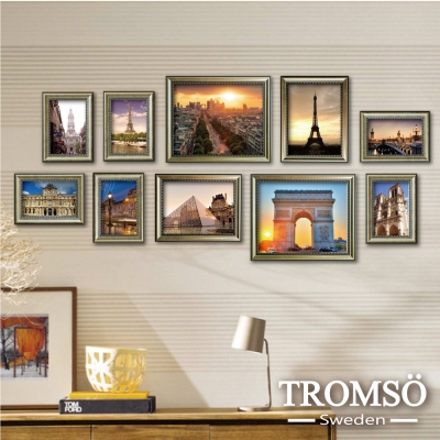 TROMSO-巴黎風華銀絲相框牆10框組