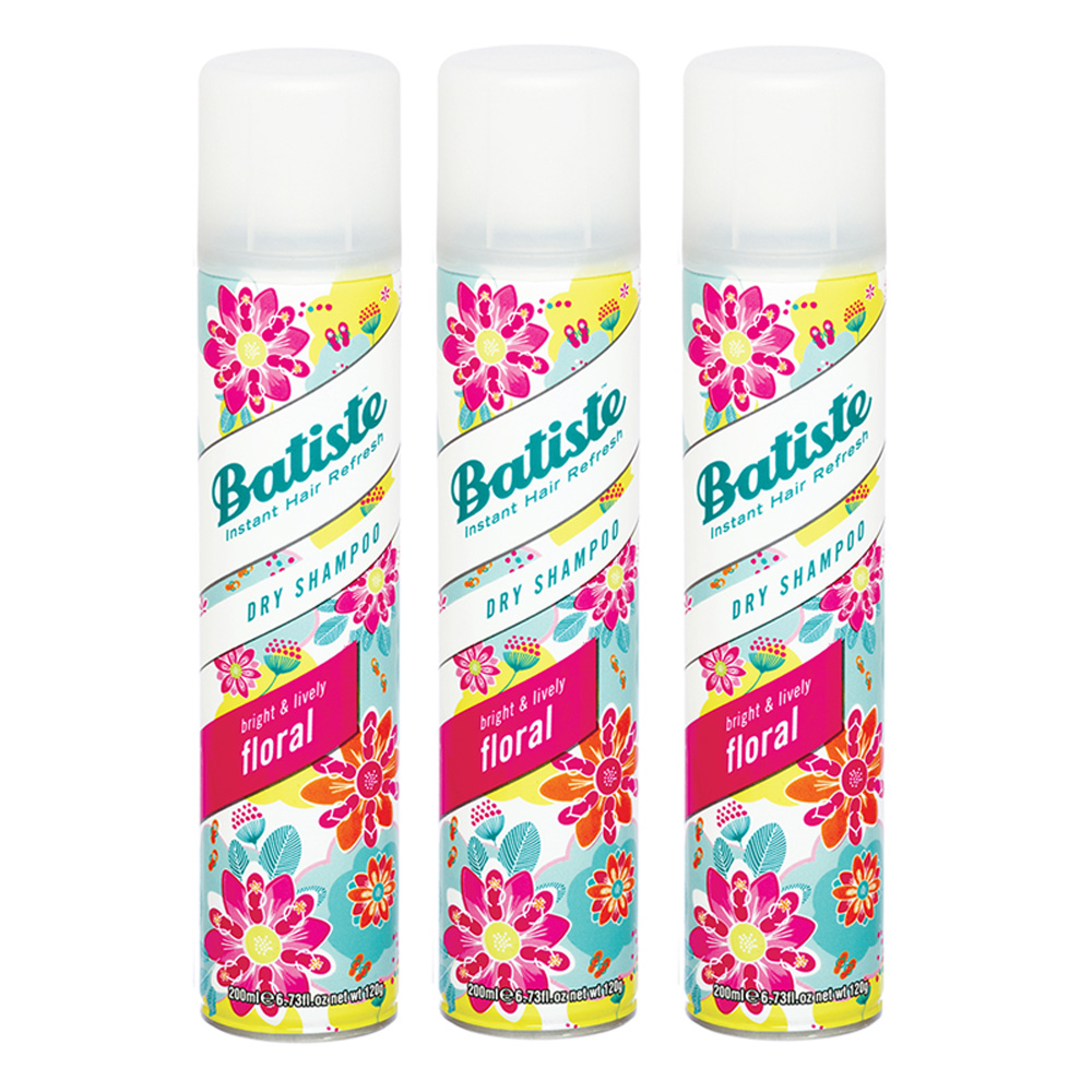 Batiste 秀髮乾洗噴劑 花漾玫瑰200mlx3入