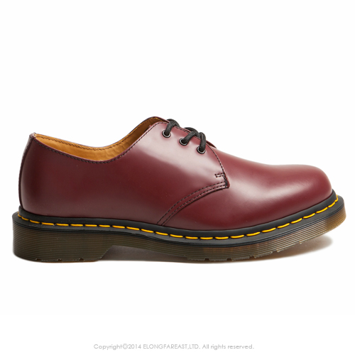 Dr.Martens-經典3孔馬汀鞋-男款-櫻桃紅