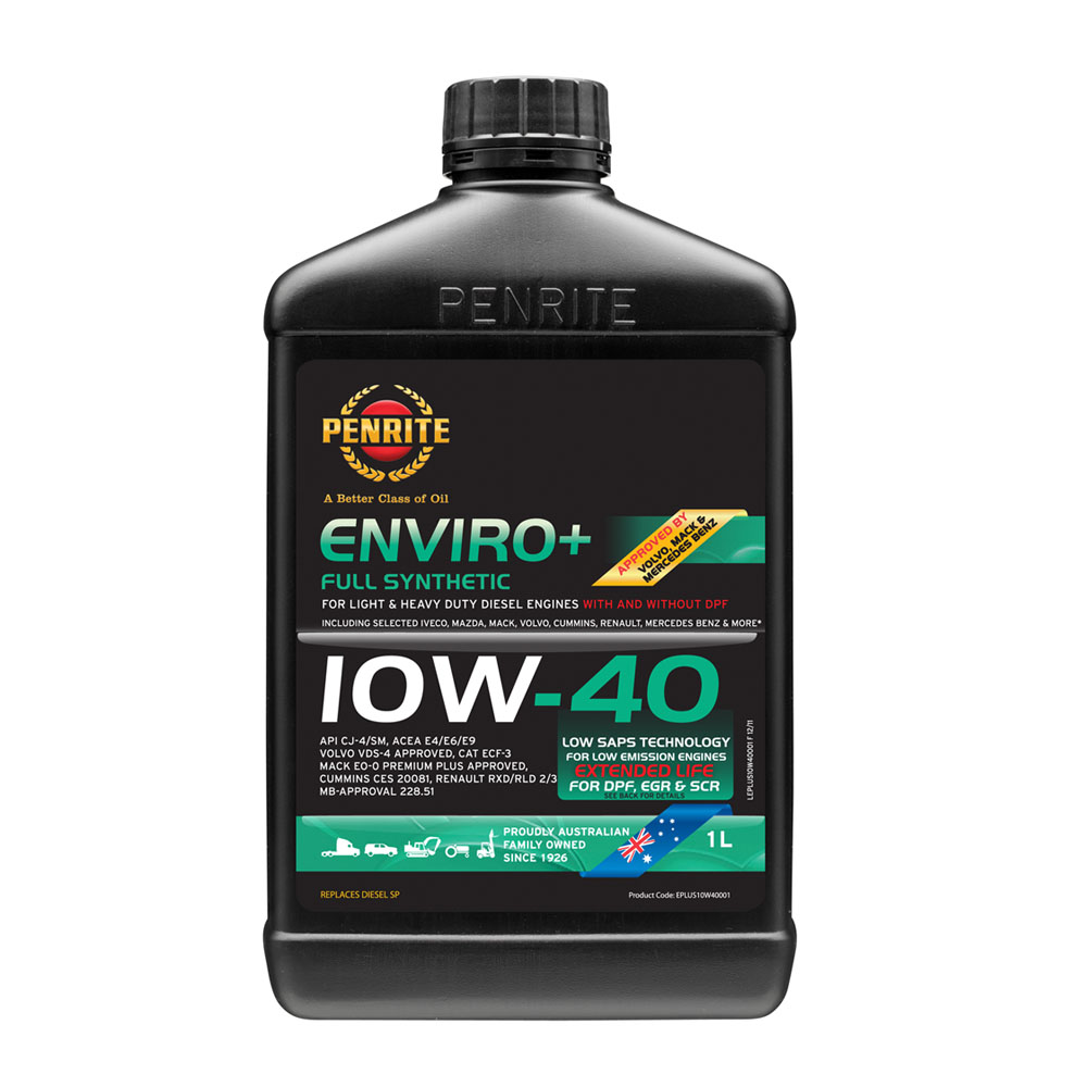 PENRITE 澳洲ENVIRO + 原廠歐版10W-40 全合成汽柴油機油4入