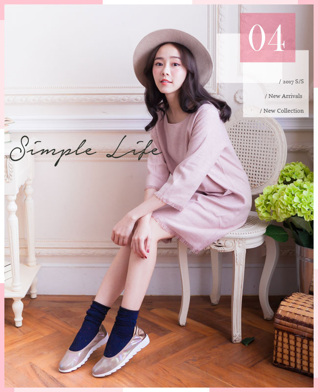 Hong Wa-旅行達人斑駁光澤舒適休閒鞋-金