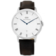 DW Daniel Wellington 英式羅馬數字真皮腕錶-白x棕/38mm product thumbnail 1