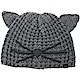 KARL LAGERFELD Choupette 貓咪造型粗針織毛帽(深灰色) product thumbnail 1