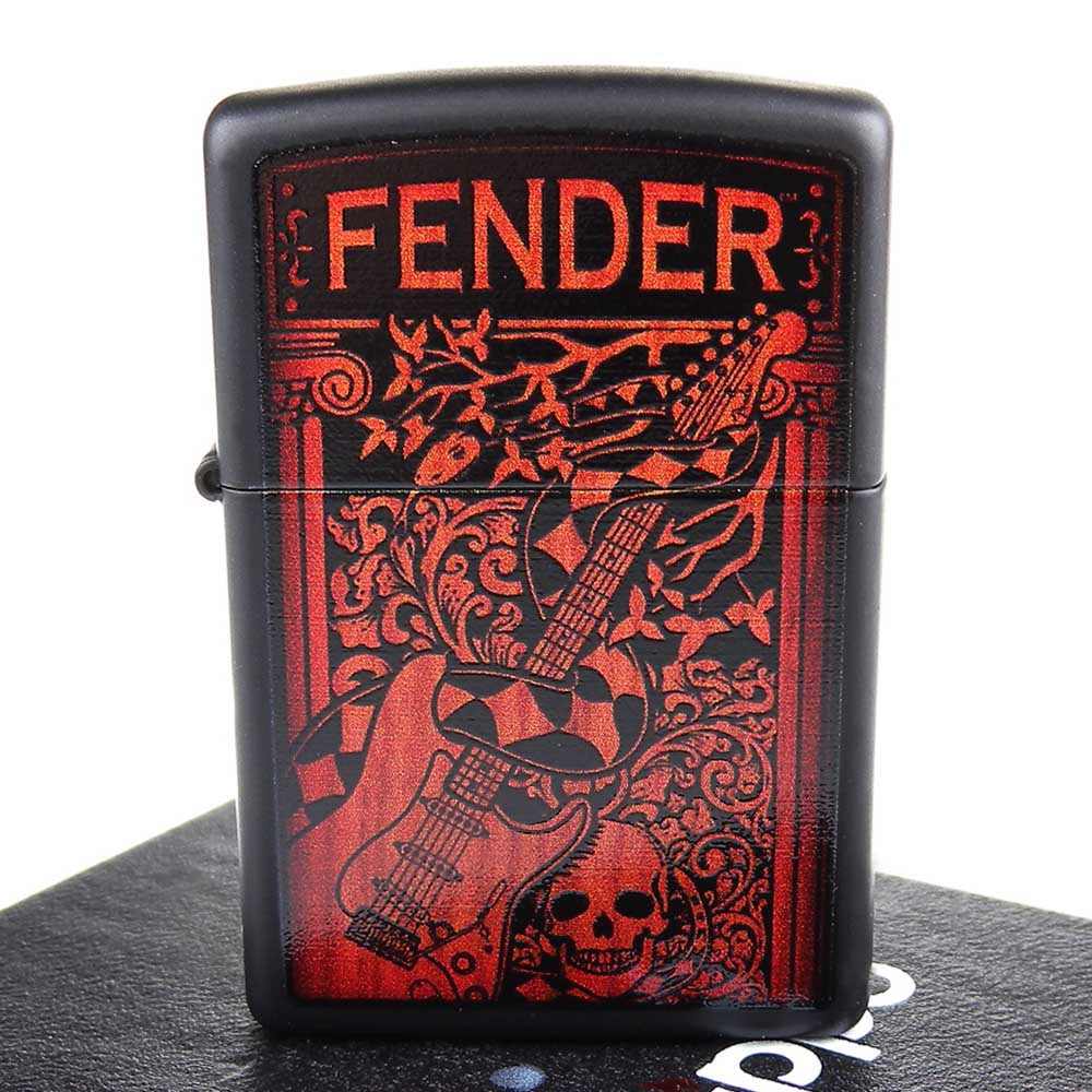 【ZIPPO】美系~Fender 2011-電吉他圖案彩印打火機