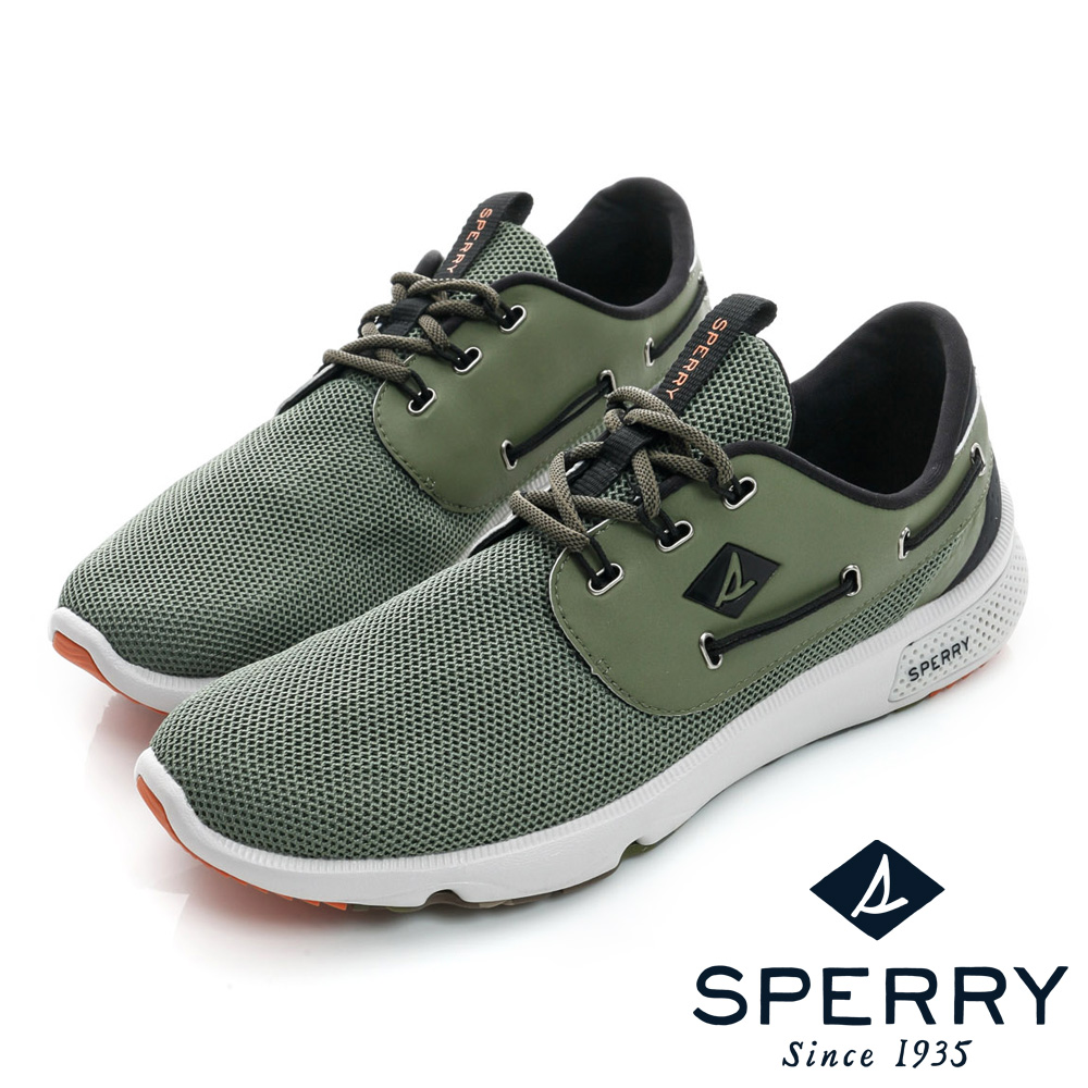 SPERRY 全新進化7SEAS全方位休閒鞋(中性款)-深迷彩綠