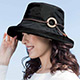 【Sunlead】晴雨兩用款。防潑水輕量感抗UV防曬寬緣遮陽軟帽 (黑色) product thumbnail 1