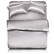 【亞曼達Amanda】晶心‧雙人四件式緞面床包組-個性灰 product thumbnail 1