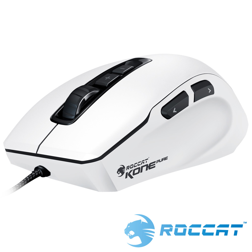 ROCCAT KONE PURE COLOR雷射電競滑鼠-魅影白