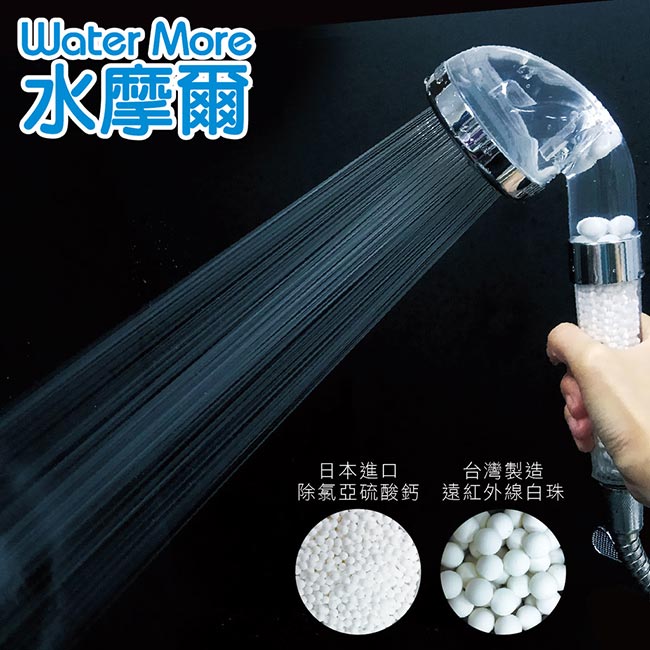 WaterMore水摩爾日本亞硫酸鈣濾芯淨水蓮蓬頭