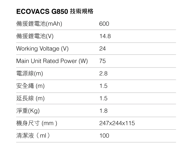 ECOVACS智慧擦窗機器人 G850