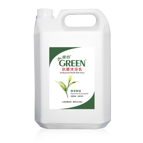 綠的GREEN 抗菌沐浴乳加侖桶-綠茶精油3800ml