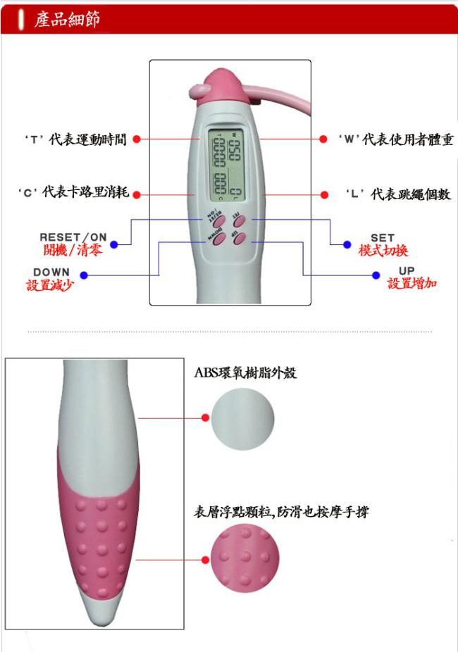 PUSH!休閒運動用品有氧運動有線無線兩用跳繩