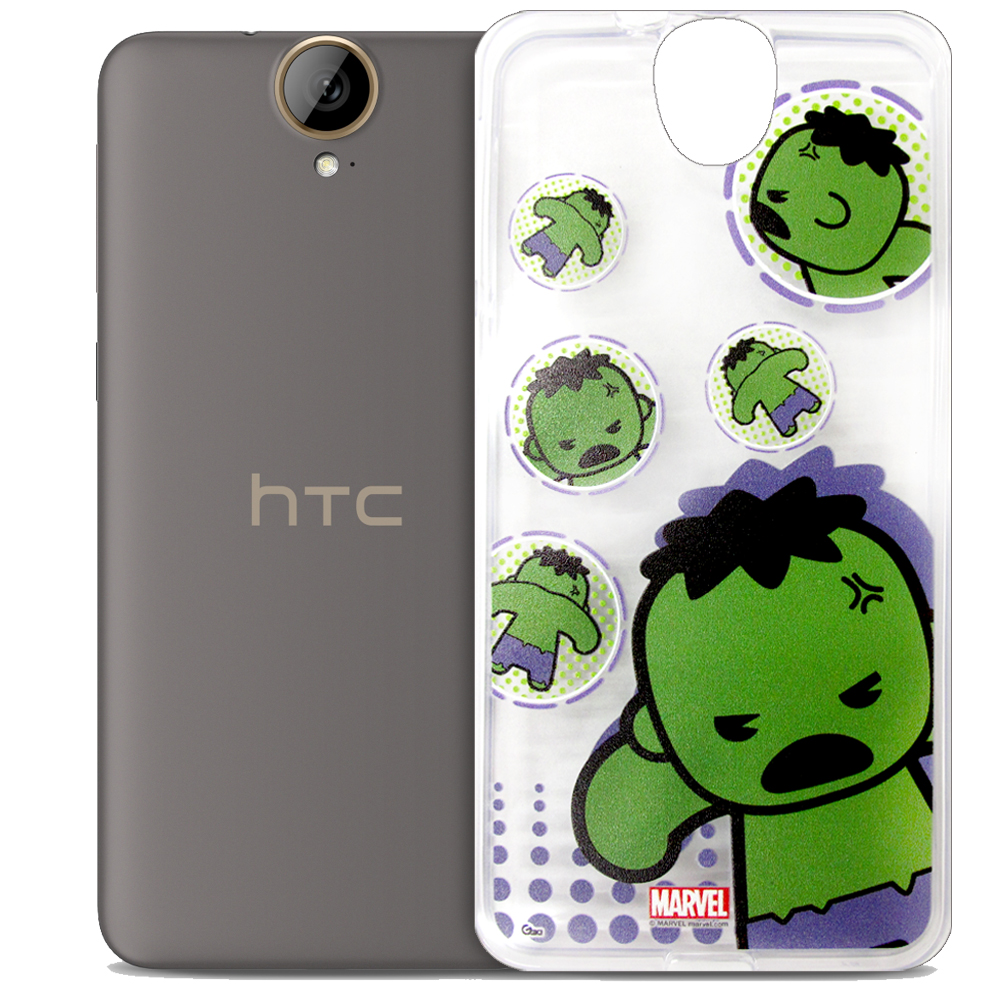 復仇者聯盟 HTC One E9 Plus E9+ Q版彩繪手機軟殼(英雄款) product image 1