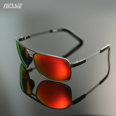 Nessie尼斯眼鏡 休閒偏光太陽眼鏡-飛官（砂黑） 夏日抗UV必備 經典時尚 - 快速