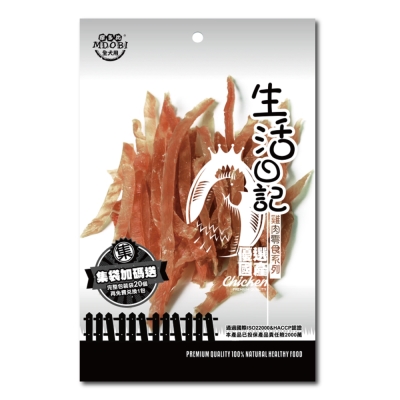 MDOBI摩多比-生活日記 狗零食 雞肉細切軟條60g-3包組