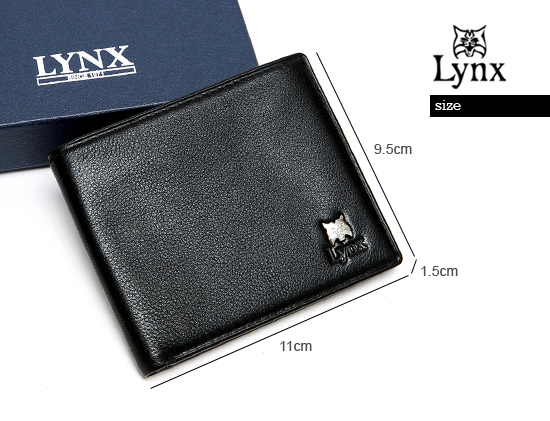 Lynx - 山貓極品爵士軟式牛皮5卡1照短夾