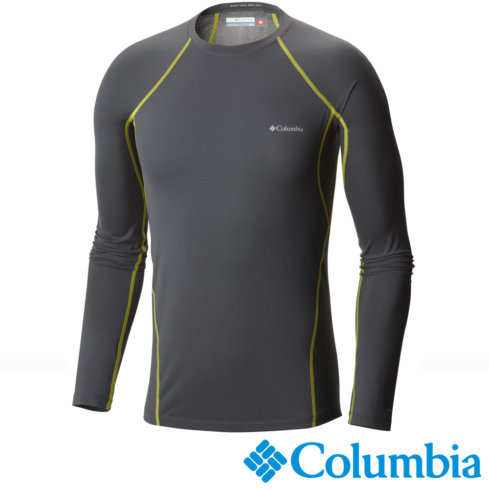 【美國Columbia哥倫比亞】男-保暖快排長袖上衣-灰  UAM63230GY