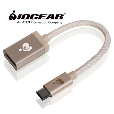 美國 IOGEAR USB- C™轉 USB Type-A 轉接器 (金色)